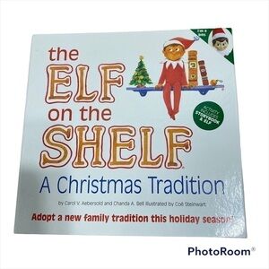 The Elf on the Shelf W/ Sweater Boy Blue Eyes Brown Hair NEW Book & Doll